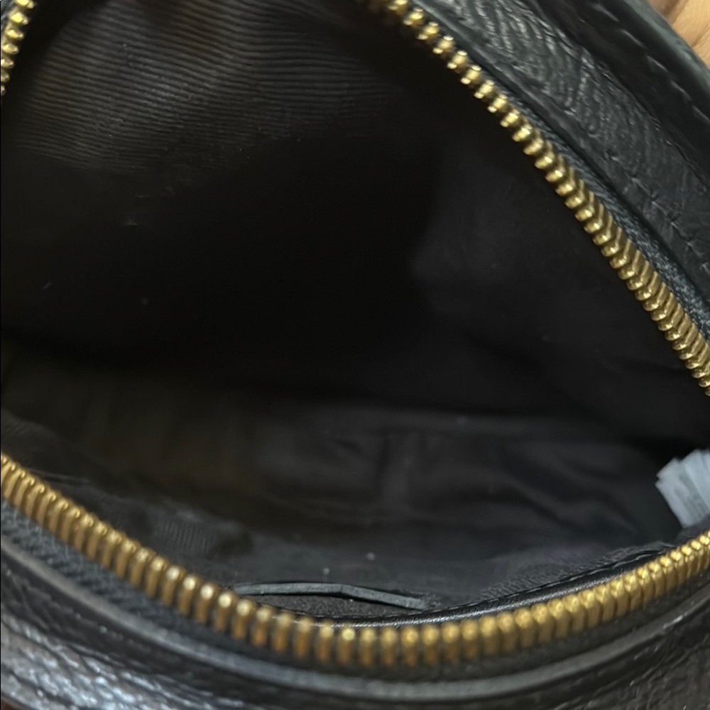 Madewell Black Crossbody Bag Simple Circle Tamborine - Picture 5 of 7